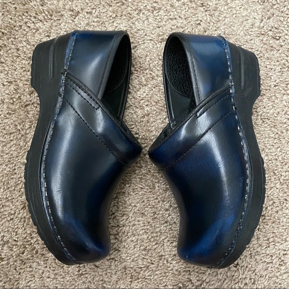 Sanita | Blue Black Slip On Clogs Size 36 - Picture 2 of 10
